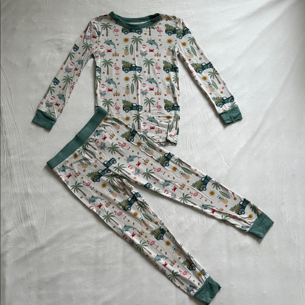 Emerson and Friends Two Piece Pajama Set - Coastal Christmas Size 3T